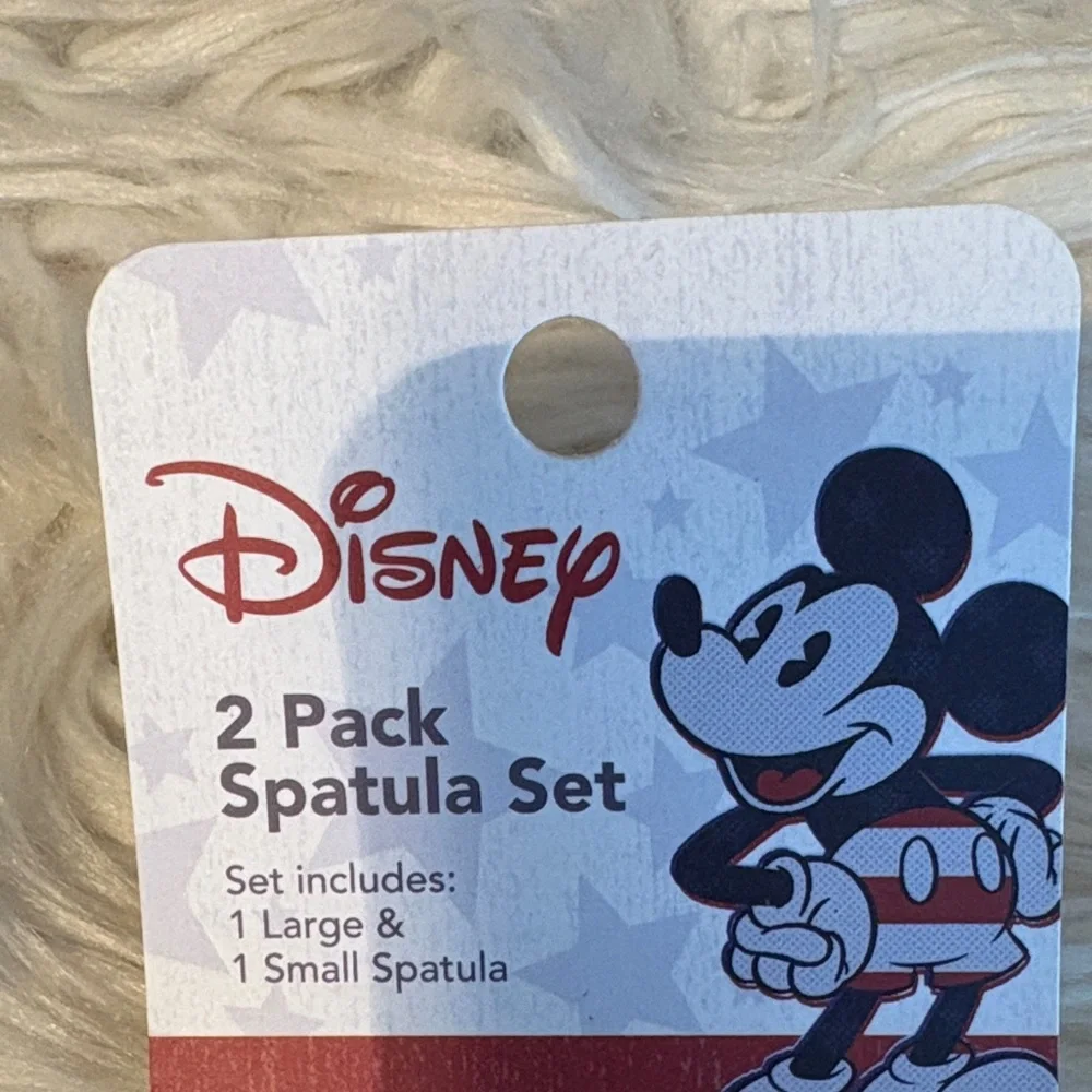 Disney Mickey Mouse Kids Spatula Set - Red and Blue